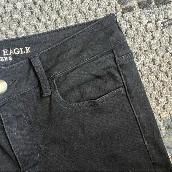 🦅 American Eagle ‘Super Super Stretch’ Jeggings in Black, Size US 8 Long - Picture 7 of 12